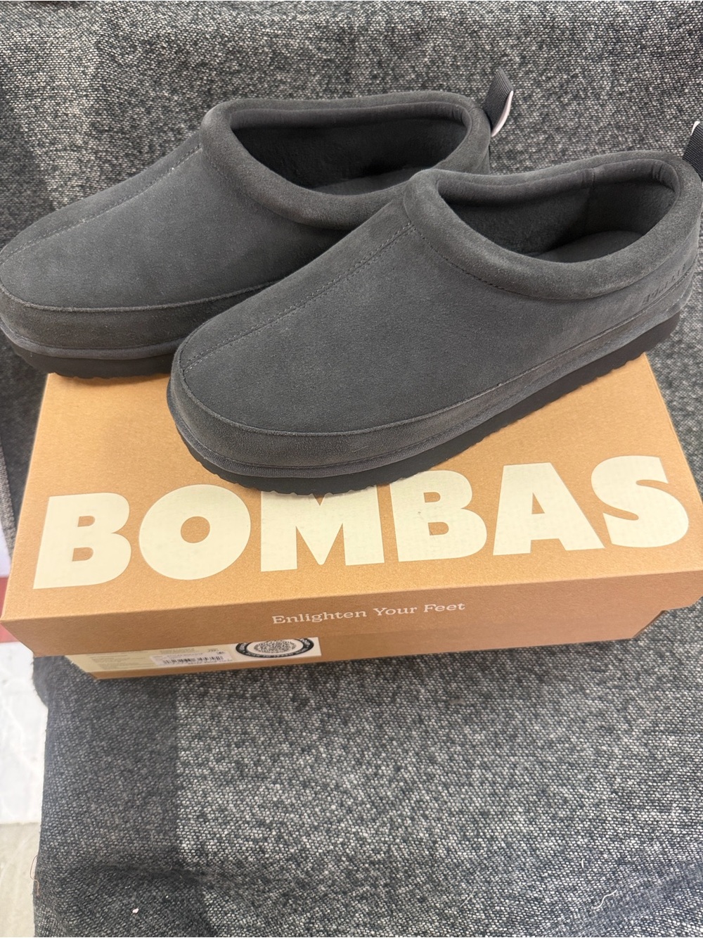 Bombas Men's Charcoal Slip-On Clog